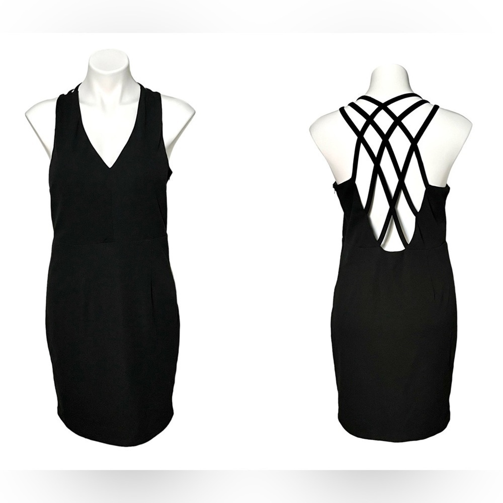 Lucen by Nikibiki Black Dress With Strappy Back Size X Large New With Tags
